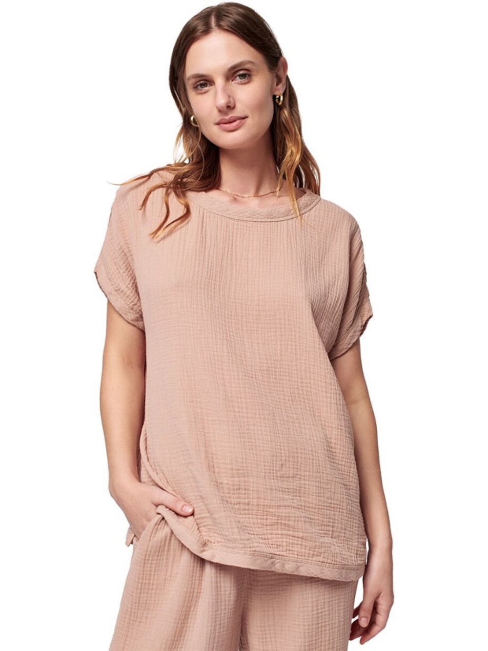 Faherty Dream Cotton Gauze T-Shirt - Medium
